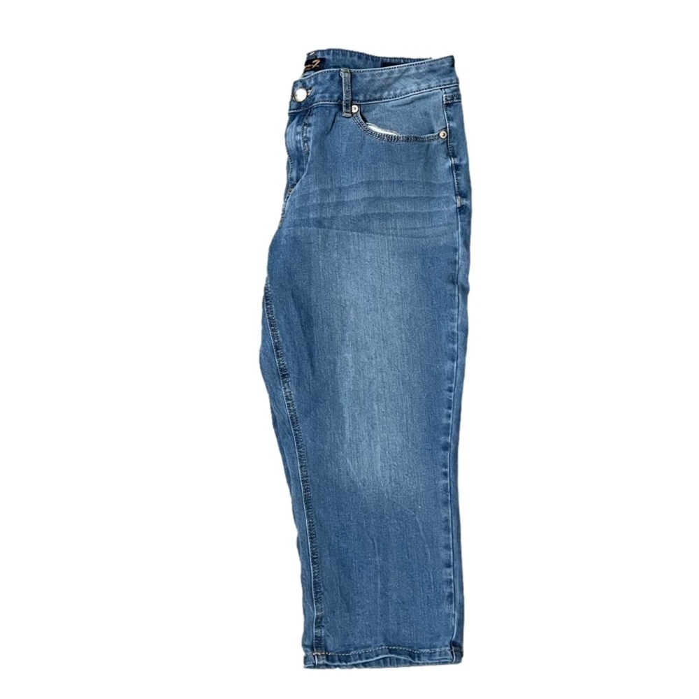 SEVEN7 Crop Denim Blue Skinny Jeans Women’s (Sz 14) - Picture 3 of 16